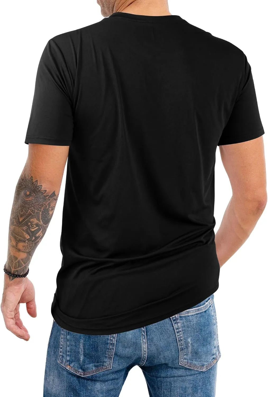 2&5 Pack Men's Sports T Shirts,Crew Neck Breathable Quick-Dry Short Sleeve, Lightweight Tee for Athletic Running
