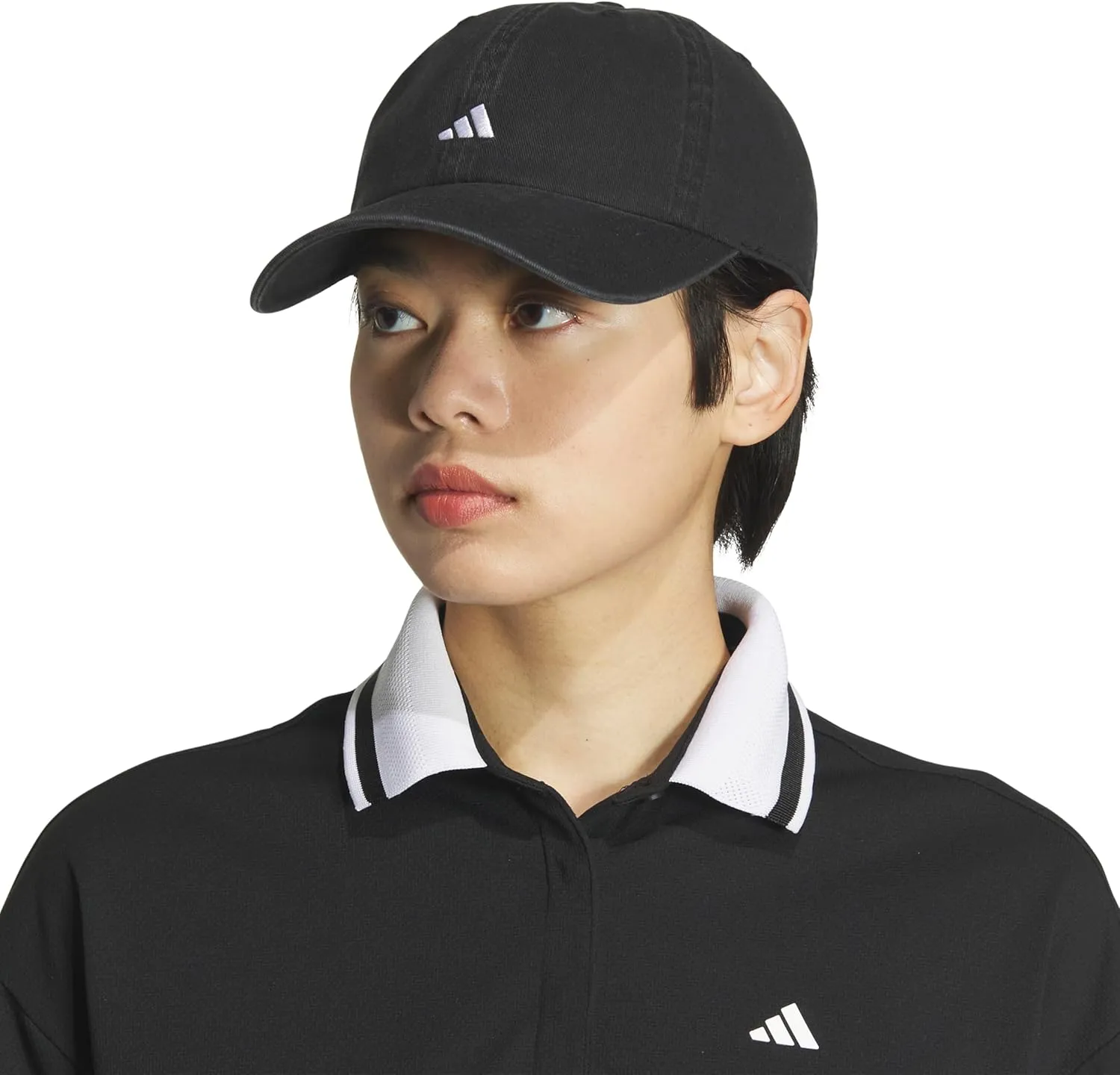 adidas Women's Saturday Hat, relaxed fit athletic adjustable cotton baseball cap