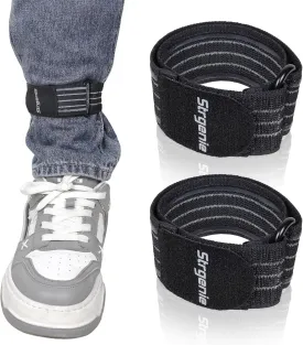 Elastic Boot Straps with Anti-Slip Strips, Cowboy Boot Straps Ankle Strap Adjustable Pant Leg Straps for Men & Women Wading, Biking, Fishing, Hiking Accessories