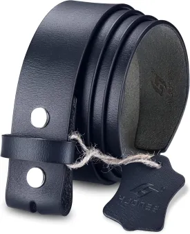 HJones Western Belts for Men without Buckle,Cowboy Belt Buckles for Men,1.5" Wide Genuine Leather Belt No Buckle