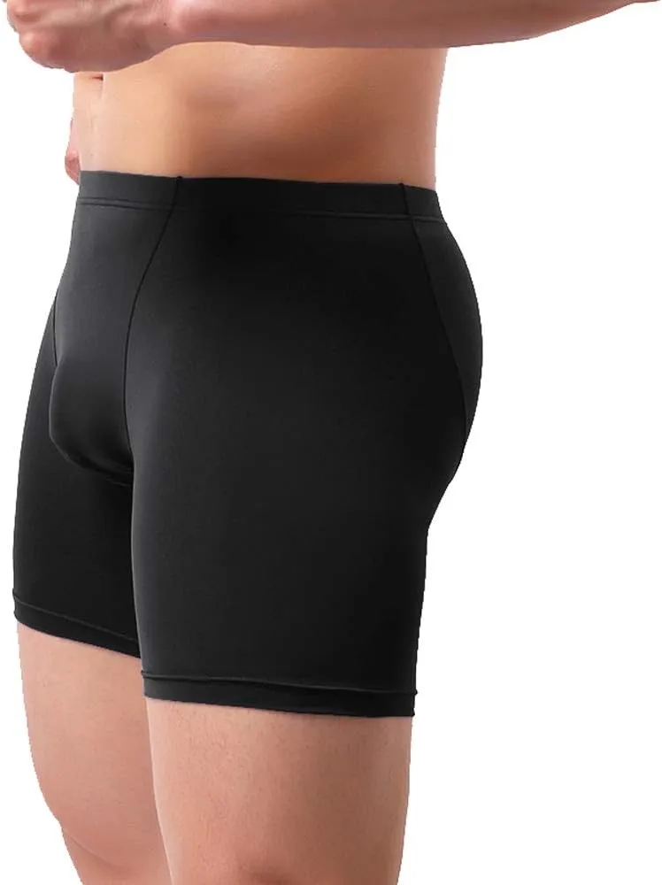 IKINGSKY Men's Long Leg Boxer Briefs Seamless Front Breathable Trunks Stretch Men Undepanties