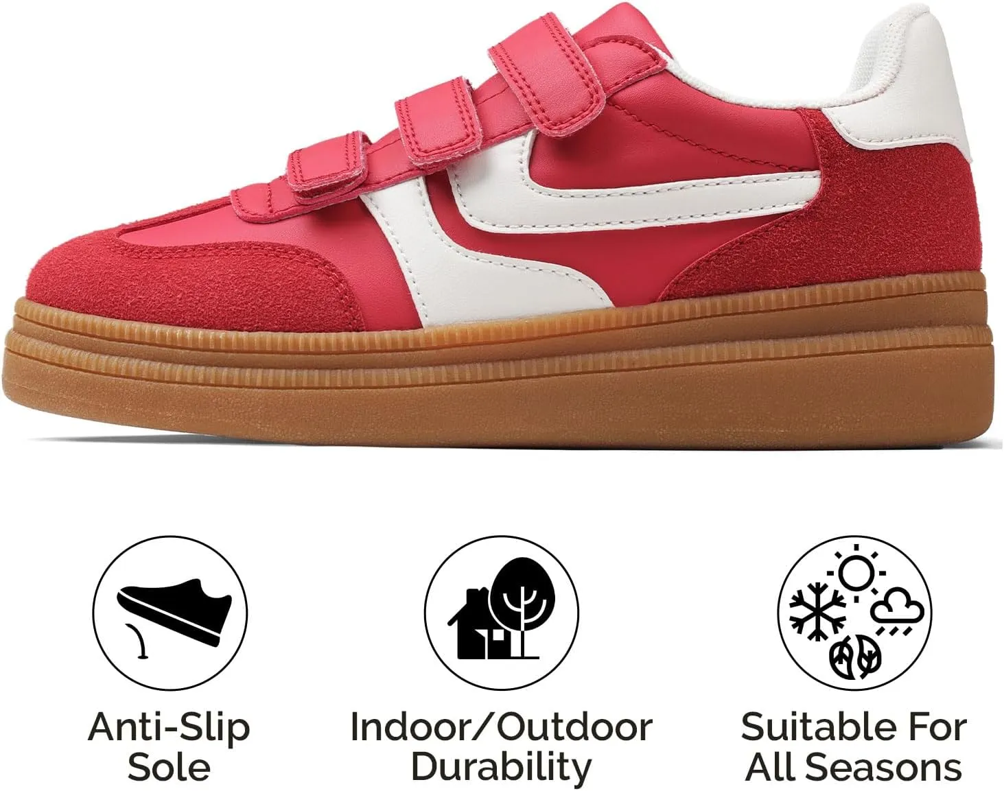 VOMIRA Platform Sneakers for Women Memory Foam Insole Womens Sneakers Lightweight Non-Slip Running Shoes Casual Slip On Walking Shoes